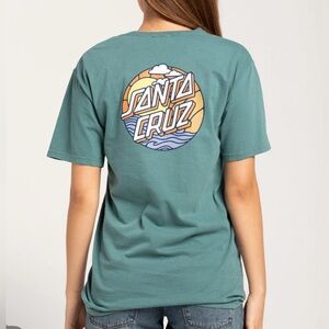 Women’s teal Santa Cruz shirt